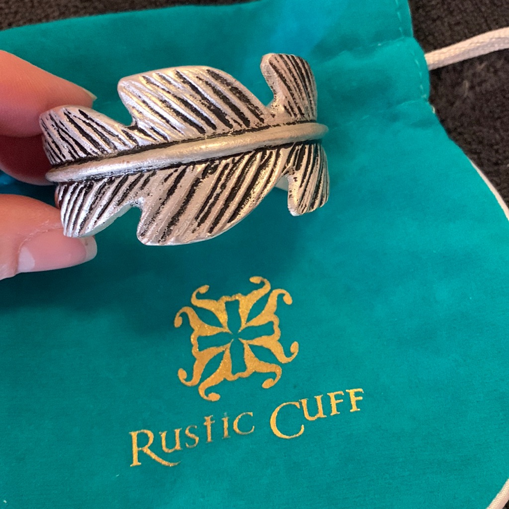 Rustic Cuff Leaf Bracelet